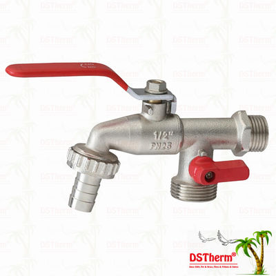 Orta Klasik Evrensel Çift Çıkışlı Musluk Pirinç Musluk Pirinç Musluk 1/2"*3/4"*3/4"-1"*3/4"*3/4"