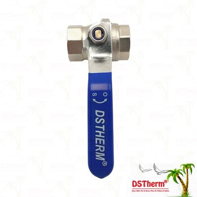 PN25 Brass Ball Valve Chrome Plated Ball Kadın x Kadın Tam Kapı 1/2" ′′ 4