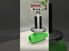 PPR Chrome Plated Luxury Ball Valve Cross Handle Copper Core Brass Cartridge ile