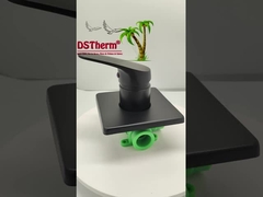 Üç yönlü kare panel Ppr Siyah kaplama karıştırıcı duş valfi karıştırma valfi