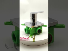 3 Yolu Ppr Kromozlu Karıştırıcı Duş Valfı Kare Panel 20 25mm 2 In 1 Out