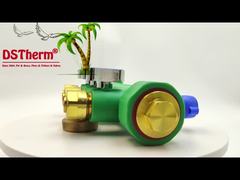 Top Valfiyle PPR Manifolds Sıcak ve Soğuk Su Mavi 3 Yol Manifolds Özel Logo ve Renk 25mm