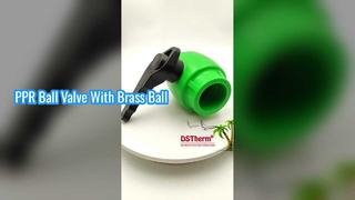 Dayanıklı PPR Küresel Vana Pirinç Bilyalı Sallama Kolu