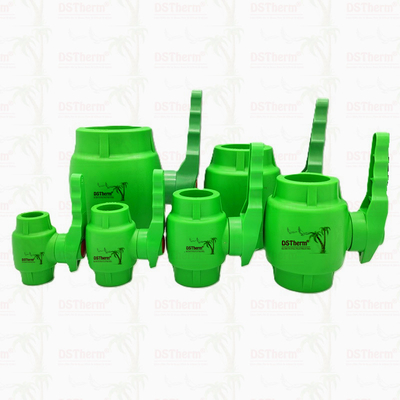 PPR Plastik Top Valfı Salınımlı Yaka ve Bakır Top Ergonomik Salınımlı Yaka 20-63mm