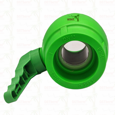 PPR Plastik Top Valfı Salınımlı Yaka ve Bakır Top Ergonomik Salınımlı Yaka 20-63mm