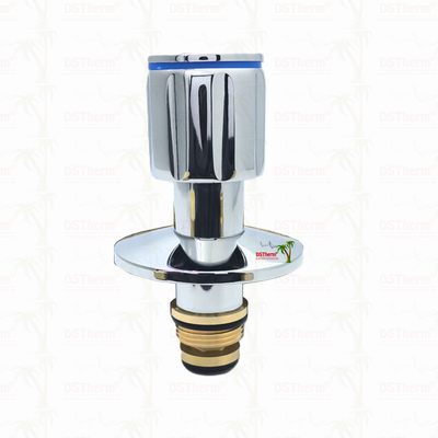 Ppr Chrome Plated Stop Valve With Anti-Slip Handle Düşük Bakım 20-32mm Özel Boyut