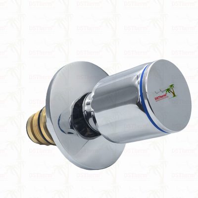 Ppr Chrome Plated Stop Valve With Anti-Slip Handle Düşük Bakım 20-32mm Özel Boyut
