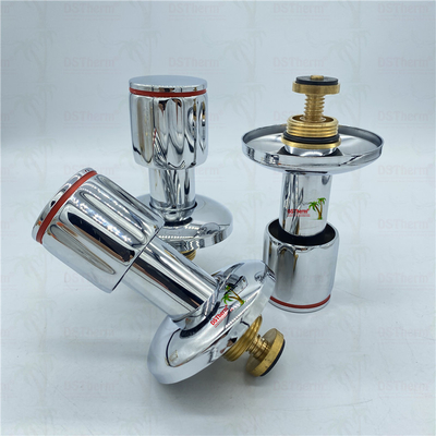 Ppr Chrome Plated Stop Valve With Anti-Slip Handle Düşük Bakım 20-32mm Özel Boyut