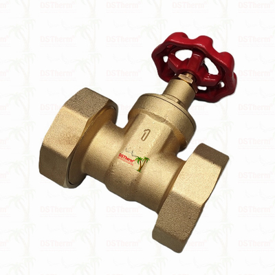 Kırmızı dökme demirli el ile bakır birliği kapı valfi yüksek akışlı 1/2 "-4" Özel boyut