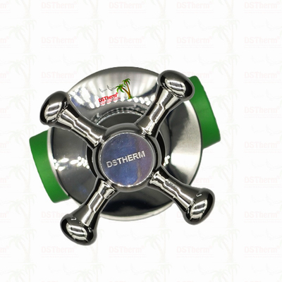PPR Chrome Plated Luxury Ball Valve Cross Handle Copper Core Brass Cartridge ile