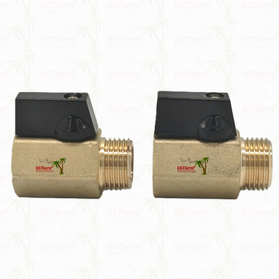 Brass Kadın ve Erkek Mini Top Valf Çaplama Sistemi için 1/2' 'Korrozyona Direnci