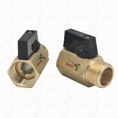 Brass Kadın ve Erkek Mini Top Valf Çaplama Sistemi için 1/2' 'Korrozyona Direnci