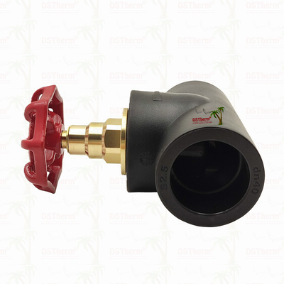 Siyah PPR Durdurma Valfı, Chrome Plating / Brass Color Cartridge ile ISO 15784 Sertifikalı Küresel Valf 20-110mm