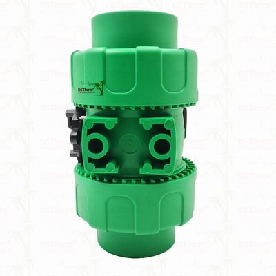 Plastik Bilyalı PPR Küresel Vana Çift Rakorlu S2.5 20-63MM Özelleştirilmiş LOGO