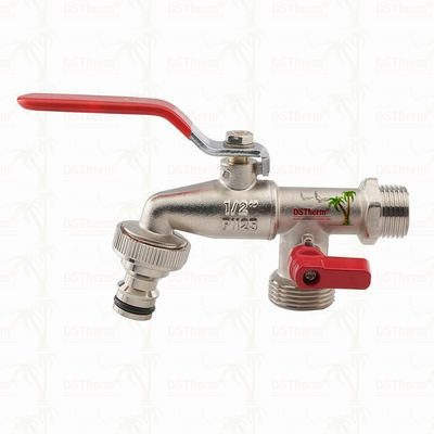Orta Klasik Evrensel Çift Çıkışlı Musluk Pirinç Musluk Pirinç Musluk 1/2"*3/4"*3/4"-1"*3/4"*3/4"