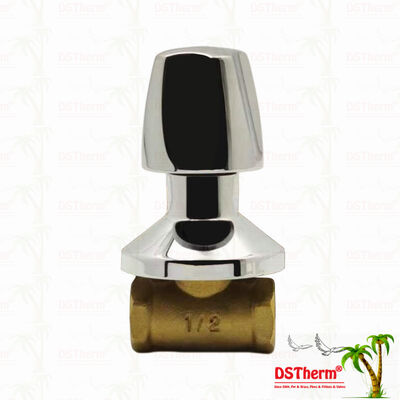 Krom Kaplamalı Pirinç Stop Vanası Küresel Vana Güney Amerika Tarzı A 1/2"-1"