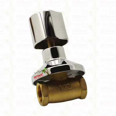Krom Kaplamalı Pirinç Stop Vanası Küresel Vana Güney Amerika Tarzı B 1/2"-1"
