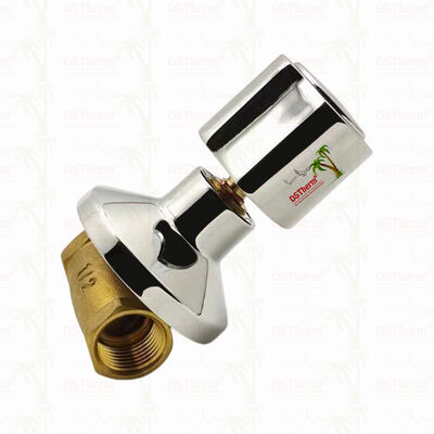 Krom Kaplamalı Pirinç Stop Vanası Küresel Vana Güney Amerika Tarzı B 1/2"-1"