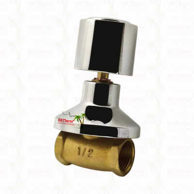 Krom Kaplamalı Pirinç Stop Vanası Küresel Vana Güney Amerika Tarzı B 1/2"-1"