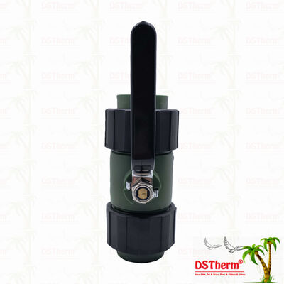 PPR Double Union Ball Valve Brass Ball Iron Handle 20-63MM Özel LOGO