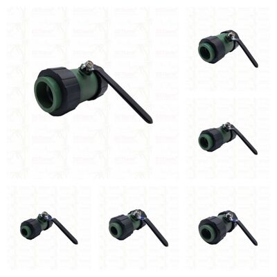 PPR Double Union Ball Valve Brass Ball Iron Handle 20-63MM Özel LOGO