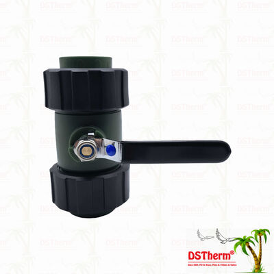 PPR Double Union Ball Valve Brass Ball Iron Handle 20-63MM Özel LOGO