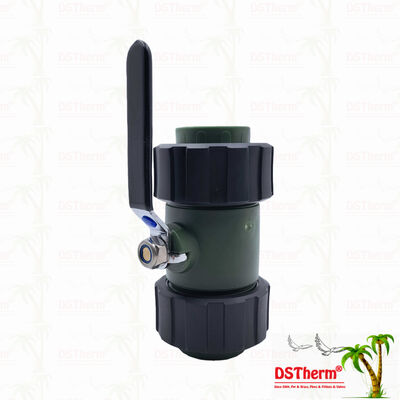 PPR Double Union Ball Valve Brass Ball Iron Handle 20-63MM Özel LOGO