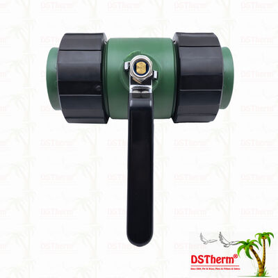 PPR Double Union Ball Valve Brass Ball Iron Handle 20-63MM Özel LOGO