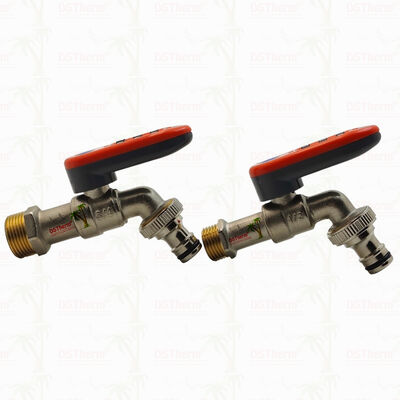 Chrome Plated Lockable Handle Ball Bibcocks New Design Luggage-style mechanical lock 1/2"-3/4"