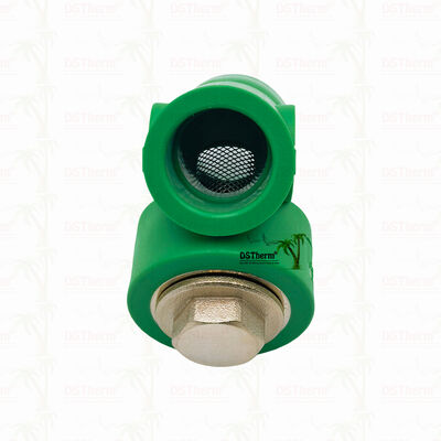 Su sistemleri için PPR Strainer Valve PN25 Kompakt Y şekilli Filtre Valvu 20 ′32 mm