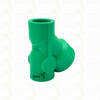 Su sistemleri için PPR Strainer Valve PN25 Kompakt Y şekilli Filtre Valvu 20 ′32 mm