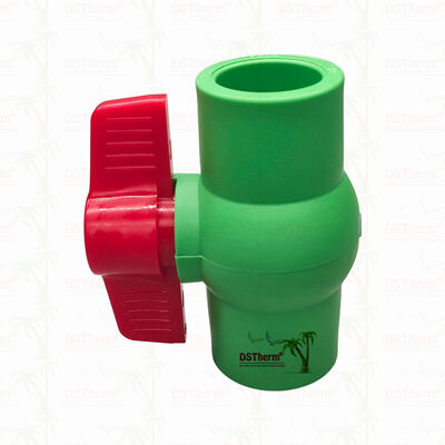 Sıhhi Tesisat Sistemi İçin Plastik Bilyalı PPR Plastik Küresel Vana 20-63mm Sıfır Sızıntı
