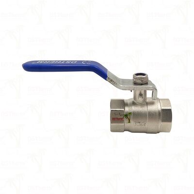 PN25 Brass Ball Valve Chrome Plated Ball Kadın x Kadın Tam Kapı 1/2" ′′ 4