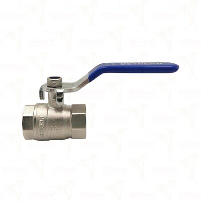 PN25 Brass Ball Valve Chrome Plated Ball Kadın x Kadın Tam Kapı 1/2" ′′ 4