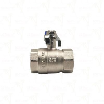 PN25 Brass Ball Valve Chrome Plated Ball Kadın x Kadın Tam Kapı 1/2" ′′ 4