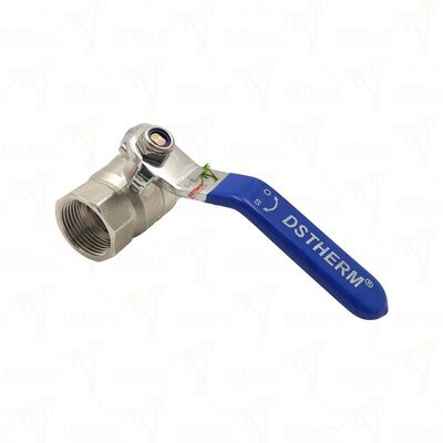 PN25 Brass Ball Valve Chrome Plated Ball Kadın x Kadın Tam Kapı 1/2" ′′ 4