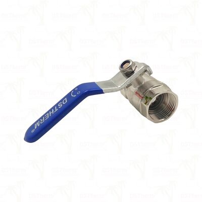 PN25 Brass Ball Valve Chrome Plated Ball Kadın x Kadın Tam Kapı 1/2" ′′ 4
