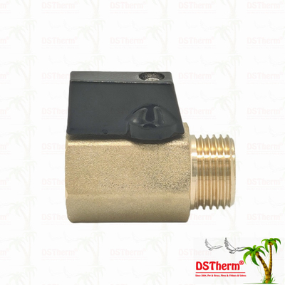 Brass Kadın ve Erkek Mini Top Valf Çaplama Sistemi için 1/2' 'Korrozyona Direnci