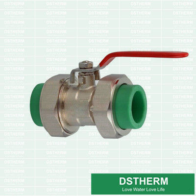 Pirinç Çift Birlik Küresel Vana Daha Ağır Tip 20mm ila 100mm Tam Boyutlar Hızlı Akış